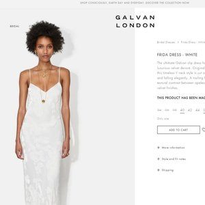 Galvan London Frida Velvet Devore Dress